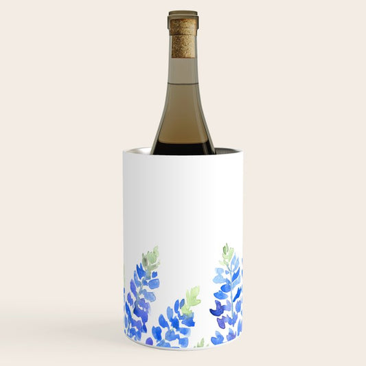 Texas bluebonnets - bottom Wine Chiller Gallery Image 1