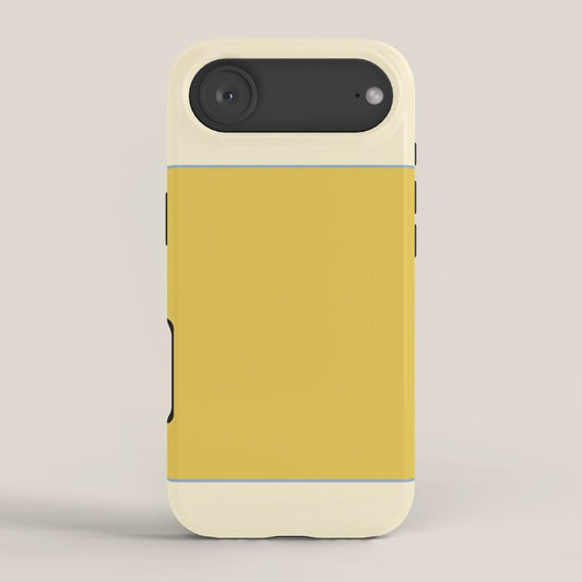 Sunshine Yellow Color Block Warm Vintage iPhone Case Gallery Image 2