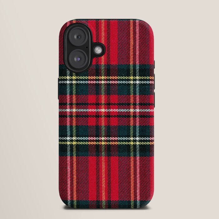 Black Red Tartan Plaid Scottish Pattern iPhone Case Gallery Image 9
