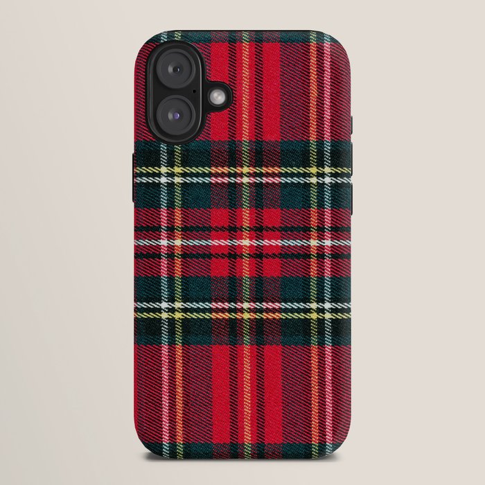 Black Red Tartan Plaid Scottish Pattern iPhone Case Gallery Image 10