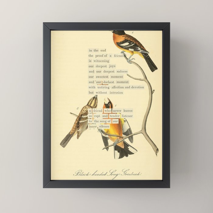 Bird Divinations: Black-headed Song-grosbeak (about: almanacofbirds.org) Mini Art Print Gallery Image 3