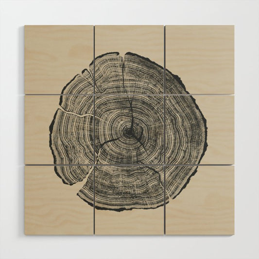 Hand-Drawn Oak Wood Wall Art Gallery Image 2