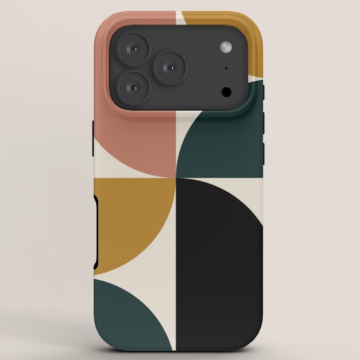 Bauhaus Mid Century Modern Geometric I iPhone Case Gallery Image 7