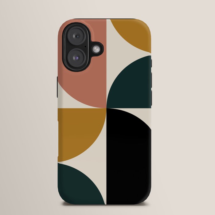 Bauhaus Mid Century Modern Geometric I iPhone Case Gallery Image 13