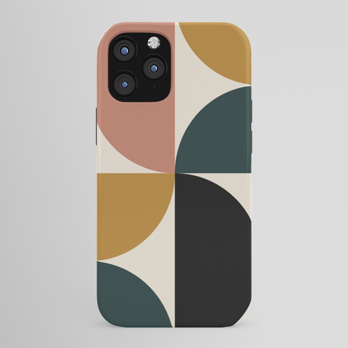 Bauhaus Mid Century Modern Geometric I iPhone Case Gallery Image 43