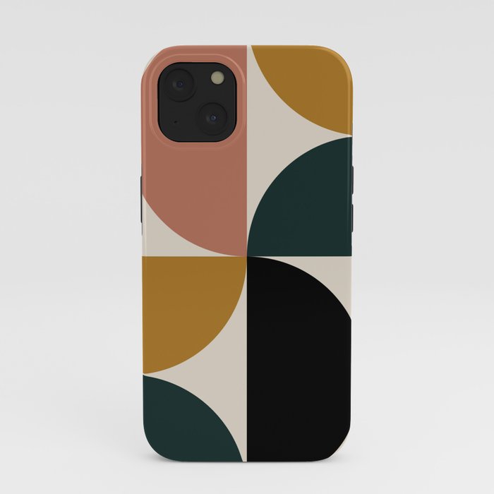 Bauhaus Mid Century Modern Geometric I iPhone Case Gallery Image 37