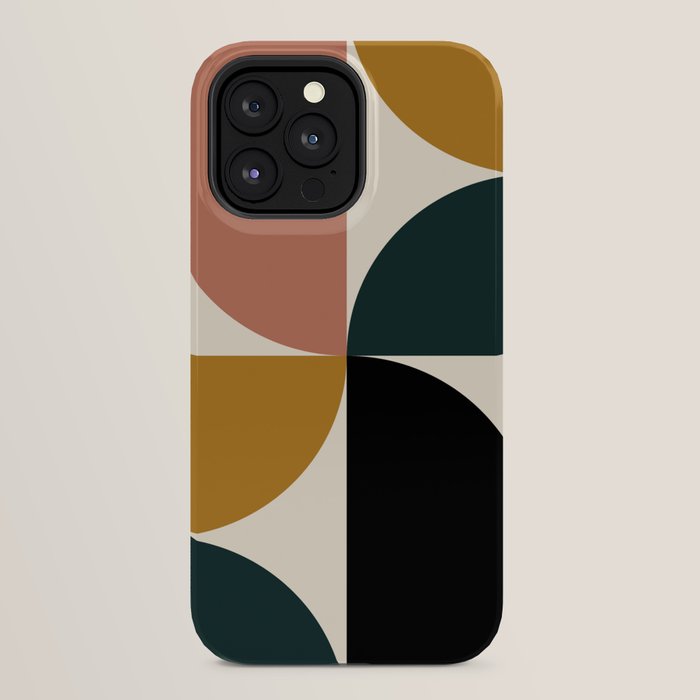 Bauhaus Mid Century Modern Geometric I iPhone Case Gallery Image 24