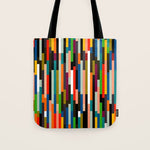mid century stripes geometry retro Tote Bag Gallery Image 1