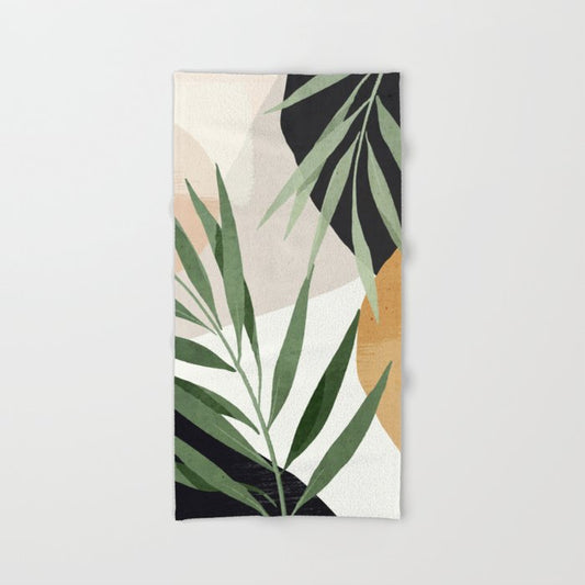 Abstract Art Tropical Leaves 72 Bath Towel Gallery Image 2