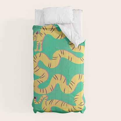 Playful Twisting Tiger Comforter Gallery Image 5