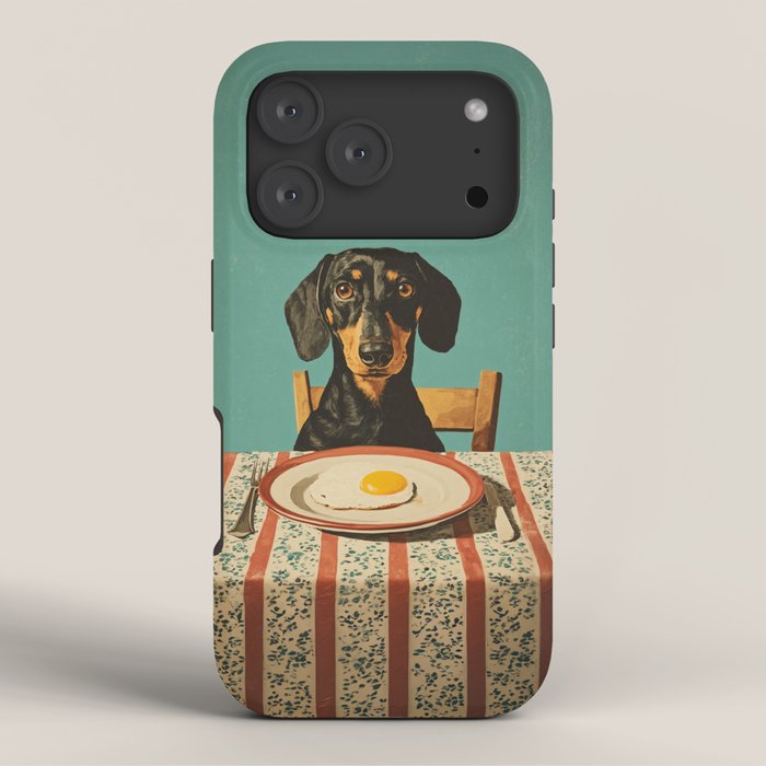 Dachshund Waiting For Breakfast iPhone Case Gallery Image 3