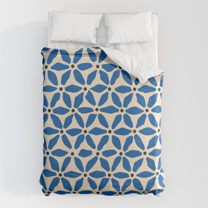 Blue flower pattern Duvet Cover Gallery Image 1