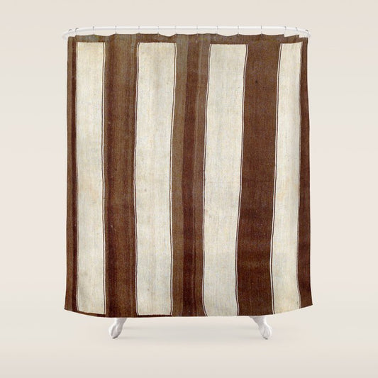 Bakhtiari Antique Chahar Mahal Persian Kilim Print Shower Curtain Gallery Image 1