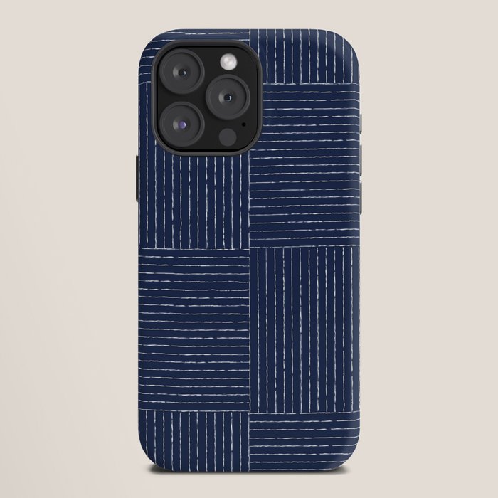 Lines III (Navy) iPhone Case Gallery Image 12