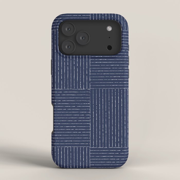 Lines III (Navy) iPhone Case Gallery Image 4