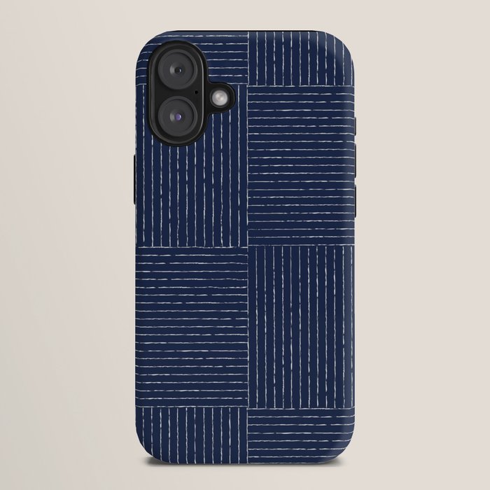 Lines III (Navy) iPhone Case Gallery Image 10