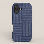 Lines III (Navy) iPhone Case Gallery Image 1