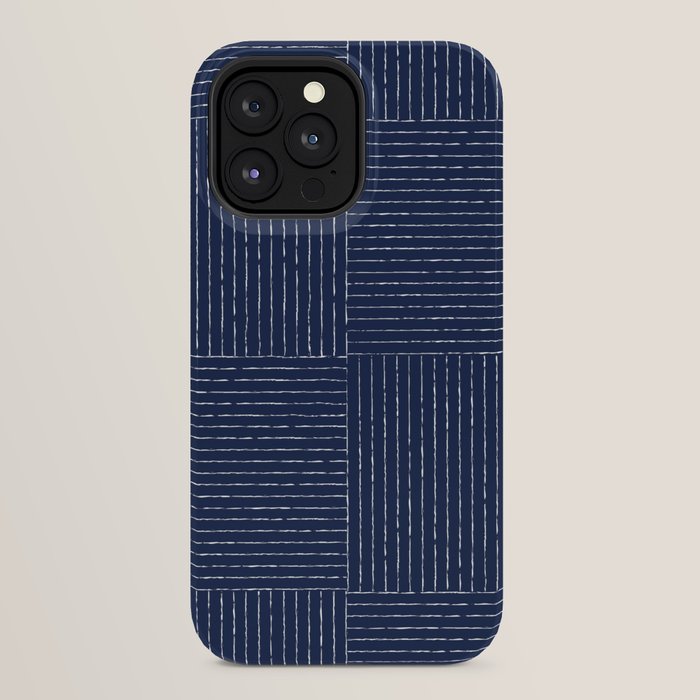 Lines III (Navy) iPhone Case Gallery Image 32