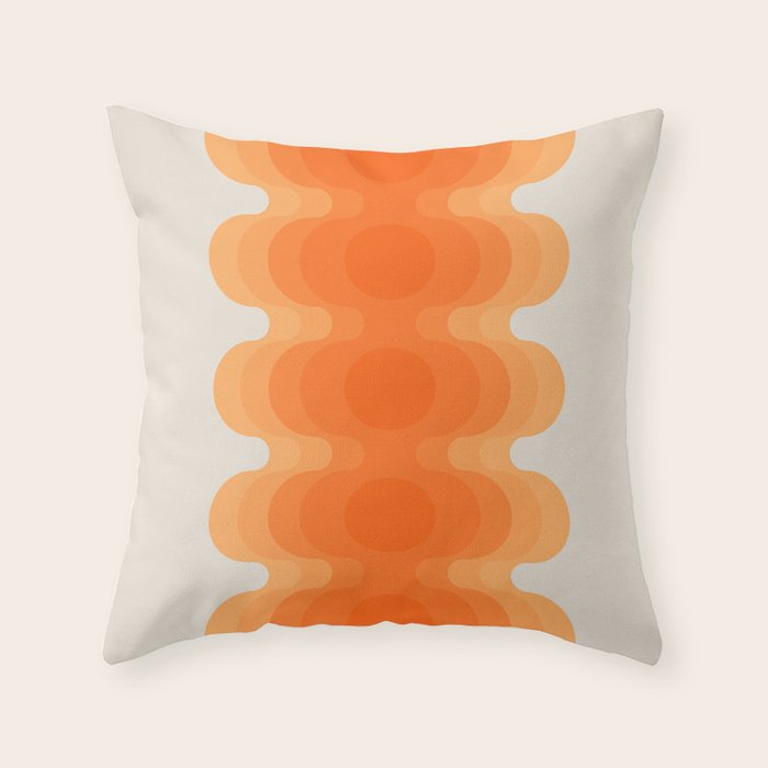 Echoes - Creamsicle Throw Pillow Gallery Image 5