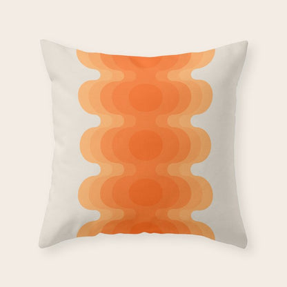 Echoes - Creamsicle Throw Pillow Gallery Image 3