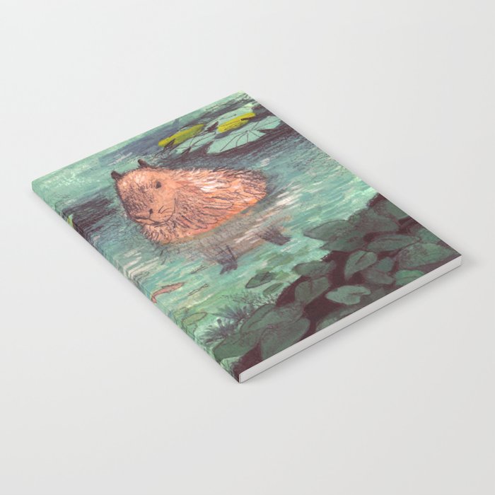 Capybara in the pond Notebook Gallery Image 1