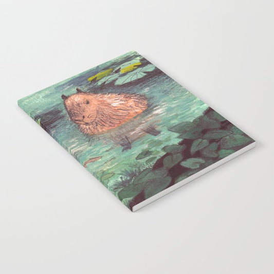 Capybara in the pond Notebook Gallery Image 1