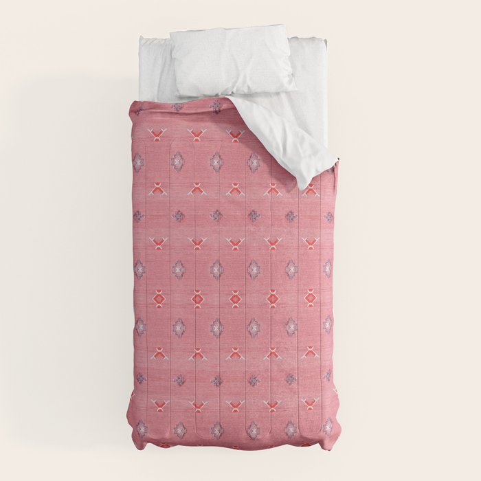 Lovely Pink Oriental Traditional Moroccan Handmade Printable Style Comforter Gallery Image 5