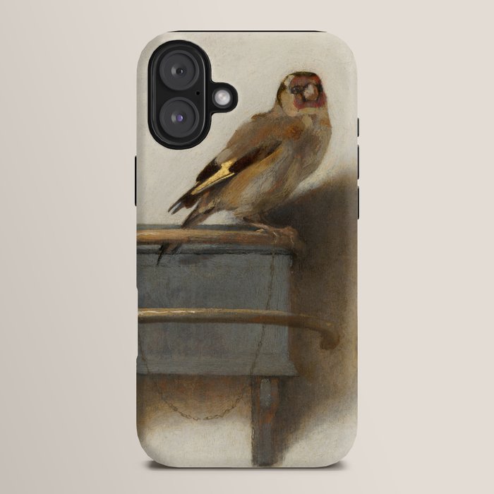 The Goldfinch Painting by Carel Fabritius, 1654 iPhone Case Gallery Image 14