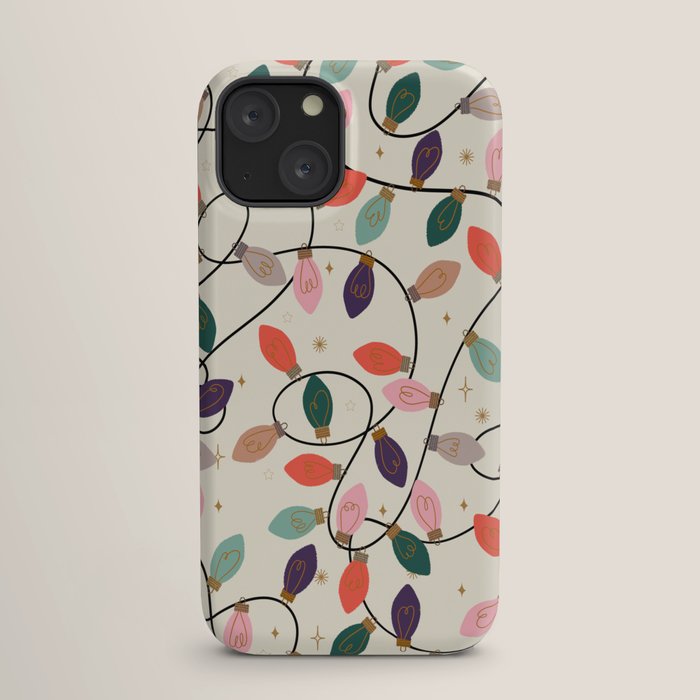 Whimsical Festive String Lights Seamless Pattern iPhone Case Gallery Image 17