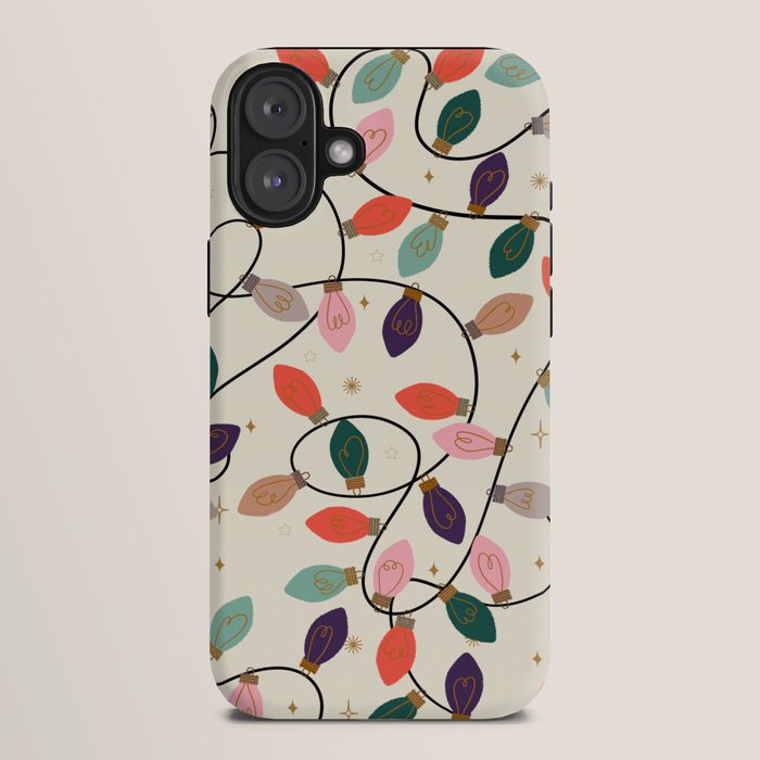 Whimsical Festive String Lights Seamless Pattern iPhone Case Gallery Image 10