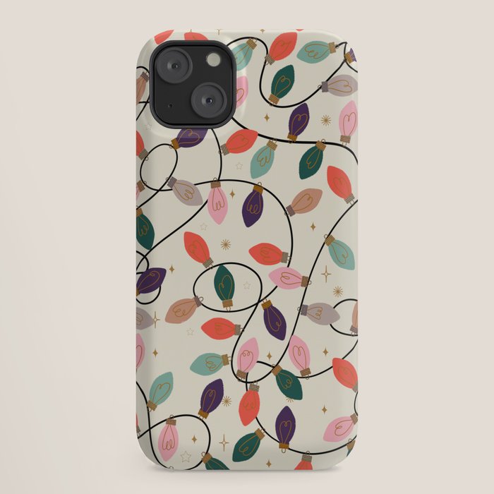 Whimsical Festive String Lights Seamless Pattern iPhone Case Gallery Image 18