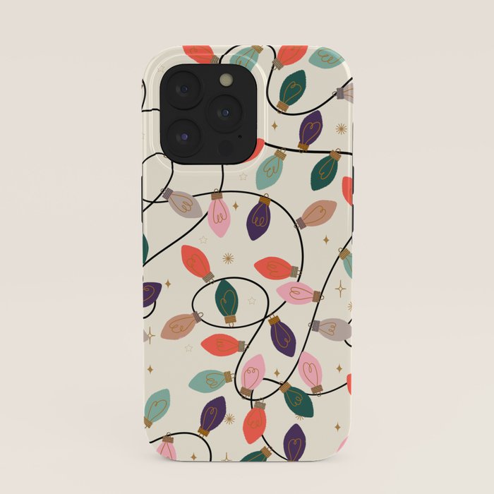 Whimsical Festive String Lights Seamless Pattern iPhone Case Gallery Image 39