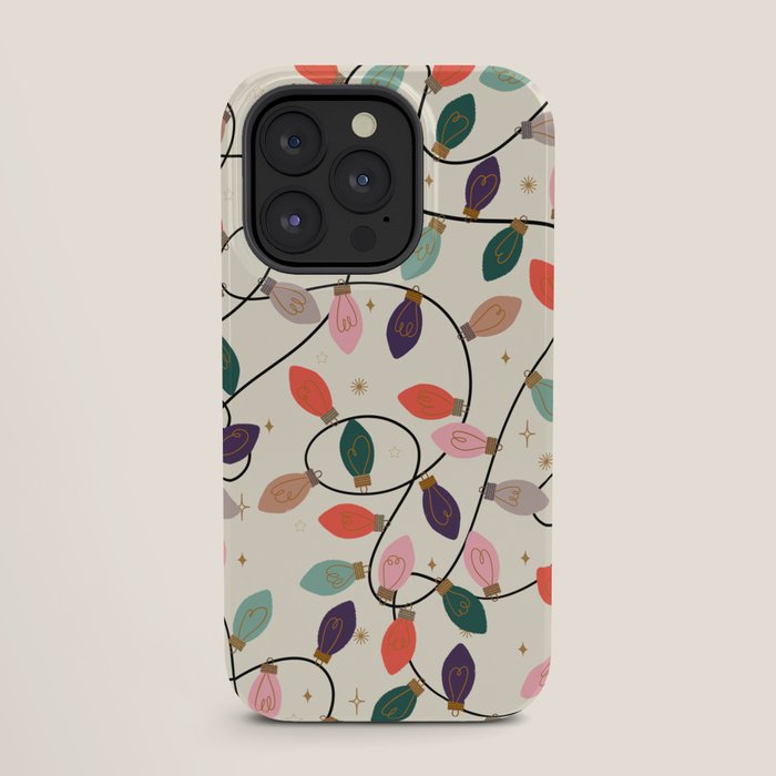 Whimsical Festive String Lights Seamless Pattern iPhone Case Gallery Image 27