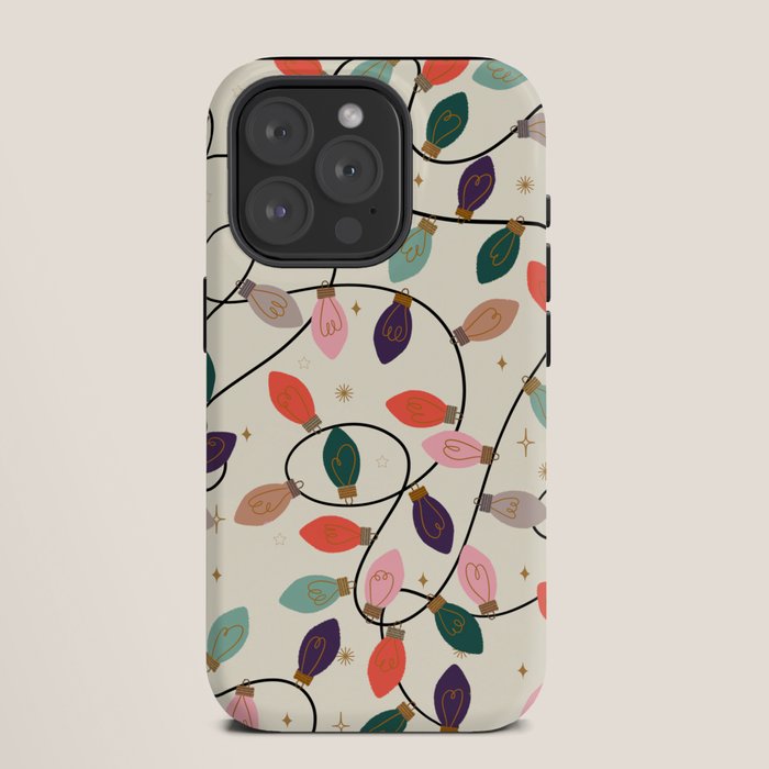 Whimsical Festive String Lights Seamless Pattern iPhone Case Gallery Image 11