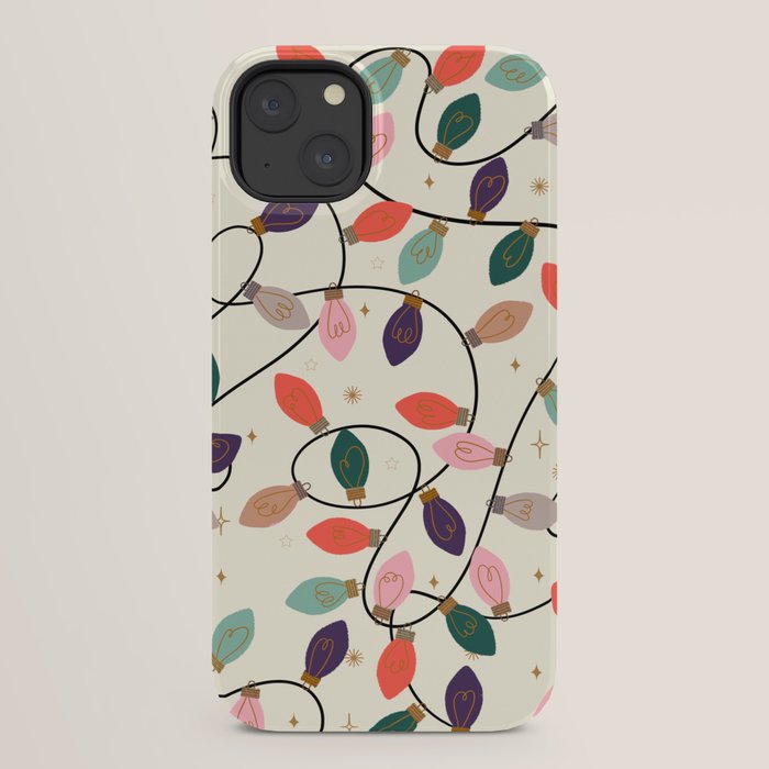 Whimsical Festive String Lights Seamless Pattern iPhone Case Gallery Image 22