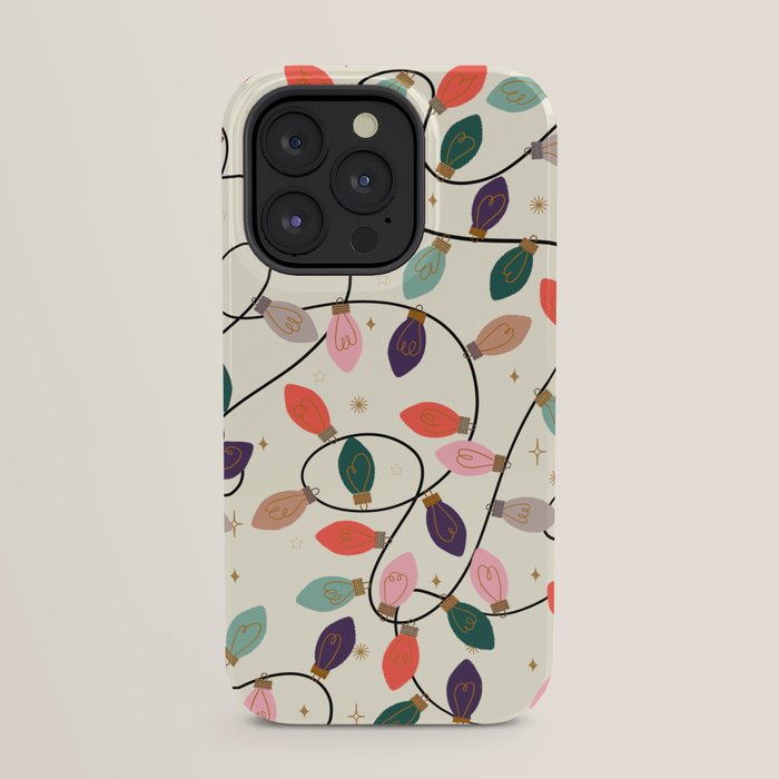 Whimsical Festive String Lights Seamless Pattern iPhone Case Gallery Image 31