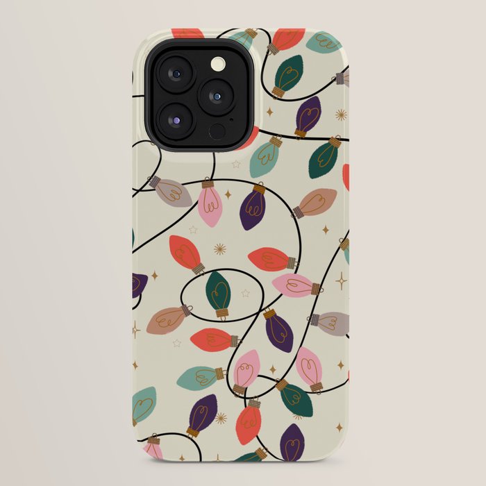 Whimsical Festive String Lights Seamless Pattern iPhone Case Gallery Image 32