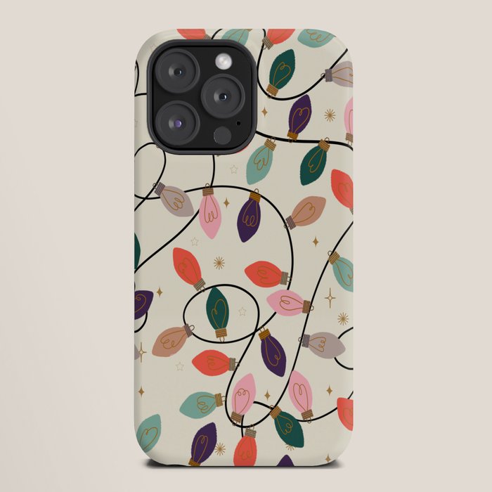 Whimsical Festive String Lights Seamless Pattern iPhone Case Gallery Image 20