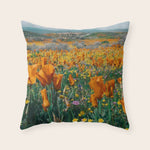 Wildflower Poppy Superbloom Throw Pillow Gallery Image 1