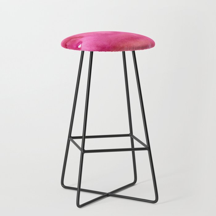 Blush pink magenta watercolor paint gradient Stool Gallery Image 1