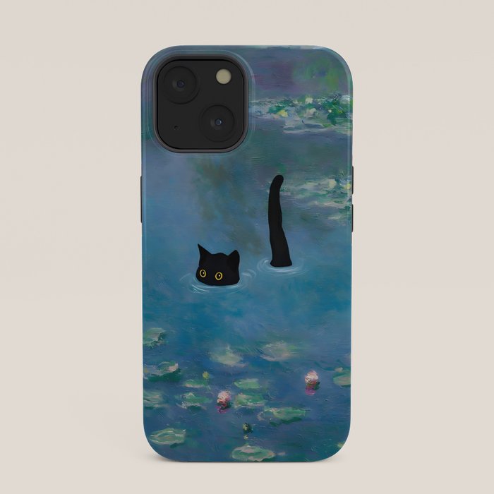 Cat Monet Waterlily iPhone Case Gallery Image 33