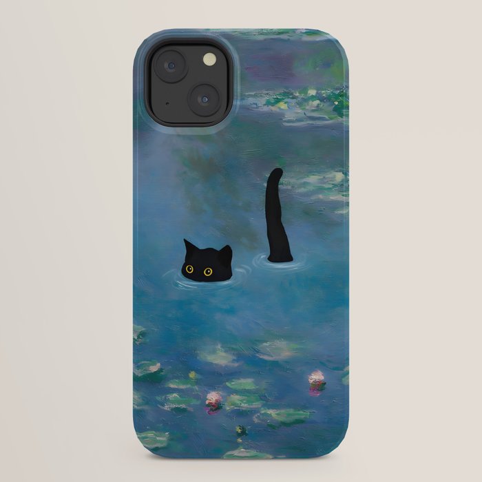 Cat Monet Waterlily iPhone Case Gallery Image 30