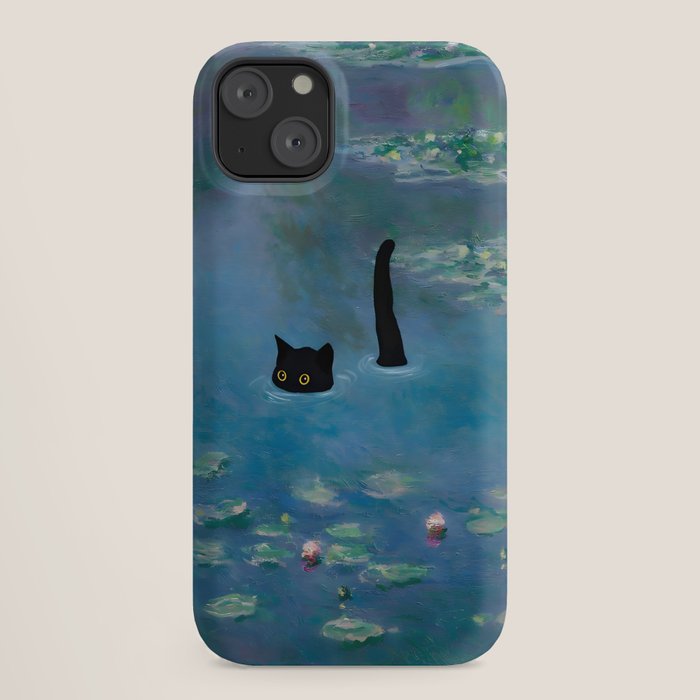 Cat Monet Waterlily iPhone Case Gallery Image 18