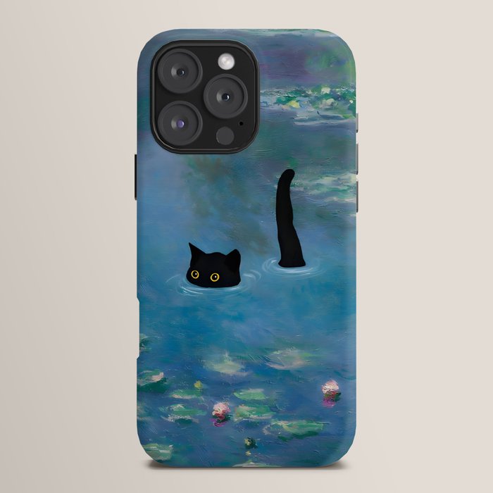 Cat Monet Waterlily iPhone Case Gallery Image 16