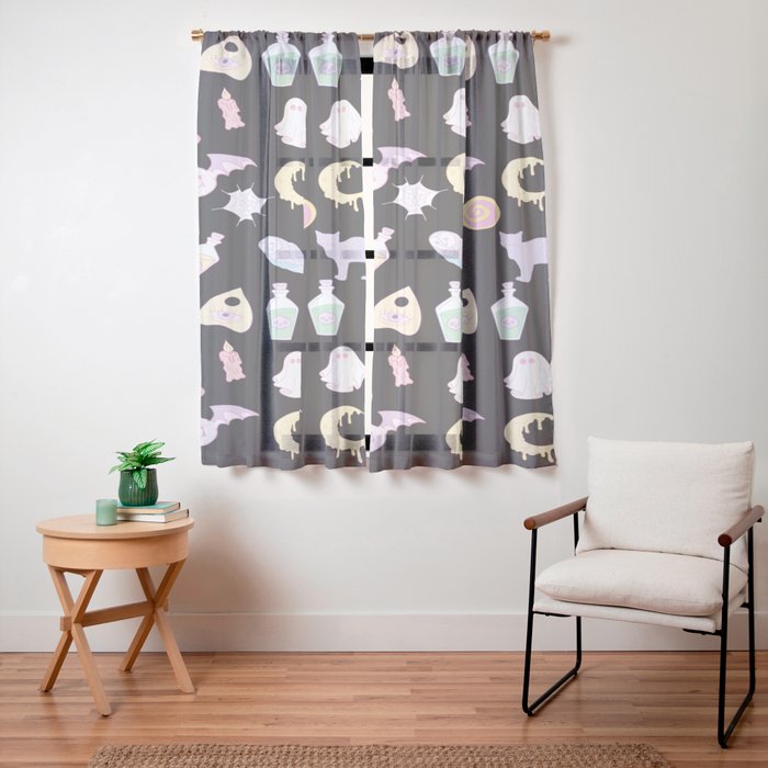 Pastel Goth Window Curtain Gallery Image 23