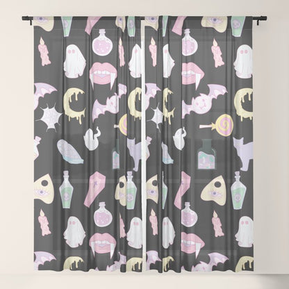 Pastel Goth Window Curtain Gallery Image 21