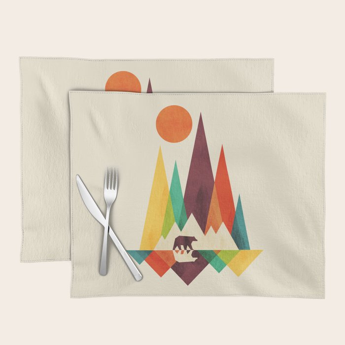 Bear In Whimsical Wild Placemat Gallery Image 1