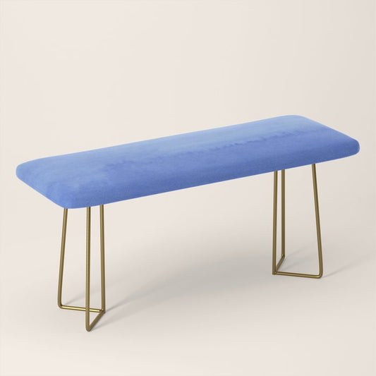 Hand painted navy blue aqua watercolor ombre pattern Bench Gallery Image 2