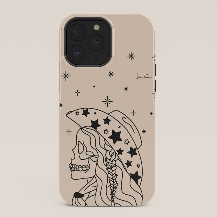 Love or Die Tryinâ - Rhinestone Cowgirl Black & Cream iPhone Case Gallery Image 36