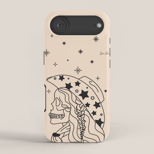 Love or Die Tryinâ - Rhinestone Cowgirl Black & Cream iPhone Case Gallery Image 2